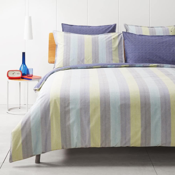 Tommy Hilfiger Bettwäsche-Garnitur Outdoor Farbe Ice Blue Grösse 155x220+80x80