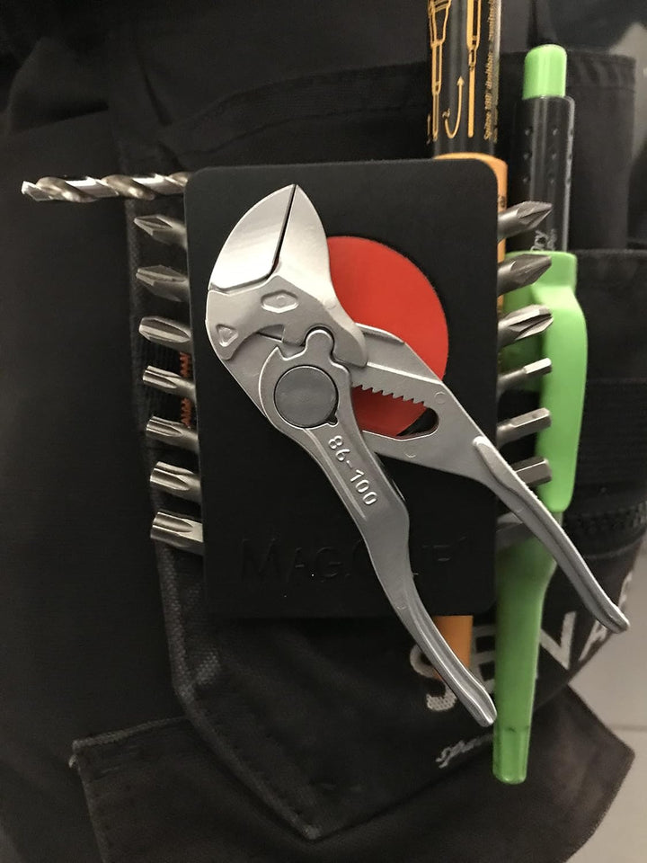 MagClip Magnetischer Bithalter mit 14 tlg. Bitsatz | starker Neodym Magnet | hält kleine Werkzeuge |