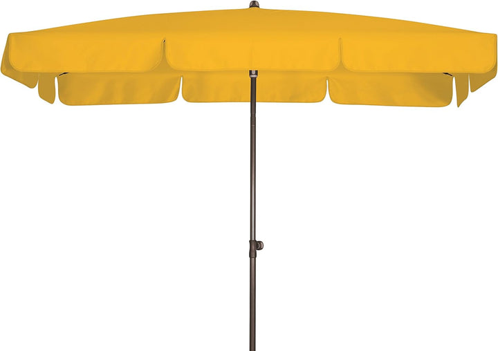 Doppler Absolut wasserdichter Gartenschirm Waterproof 185x120 UV-Schutz 80, Farbe gelb