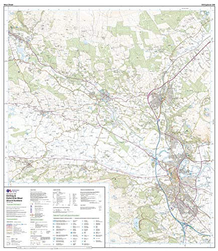 Stirling and Ochil Hills West (OS Explorer Map, Band 366), Karte