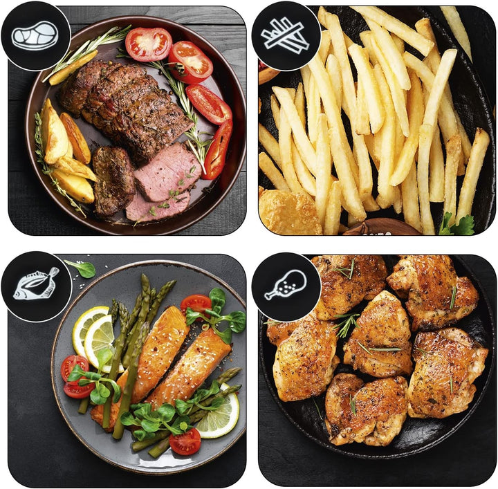 GOURMETmaxx Heissluft-Fritteuse Digital | 60 Min Timerfunktion und automatische Abschaltung | Fett-