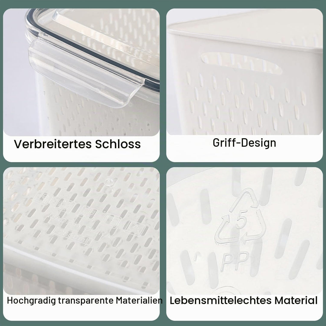 Kongming Kühlschrank organizer,Frischhaltedosen mit deckel,Frischhaltedosen,Kühlschrank organizer se