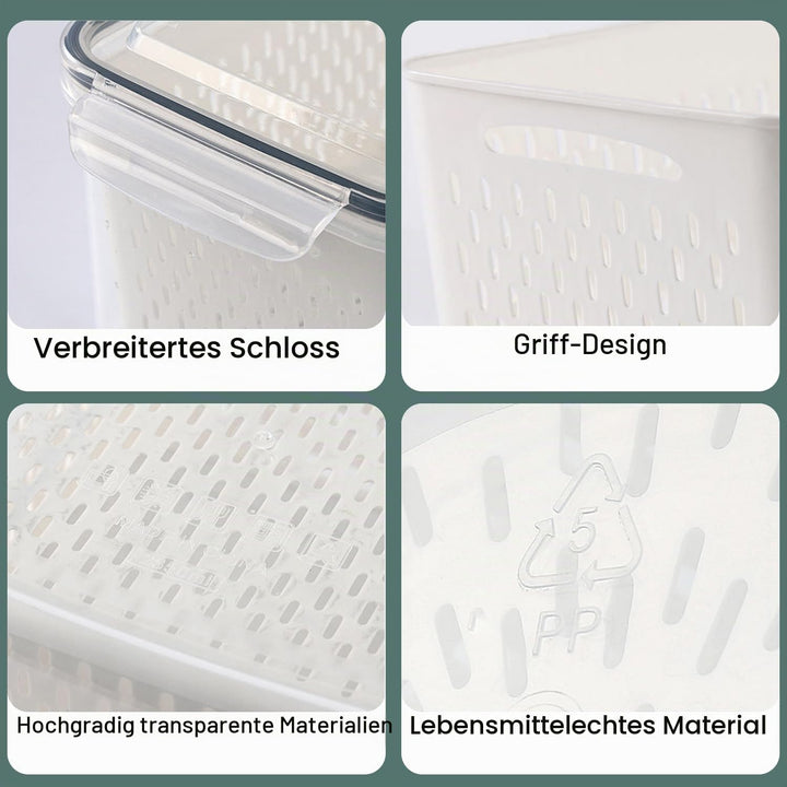 Kongming Kühlschrank organizer,Frischhaltedosen mit deckel,Frischhaltedosen,Kühlschrank organizer se