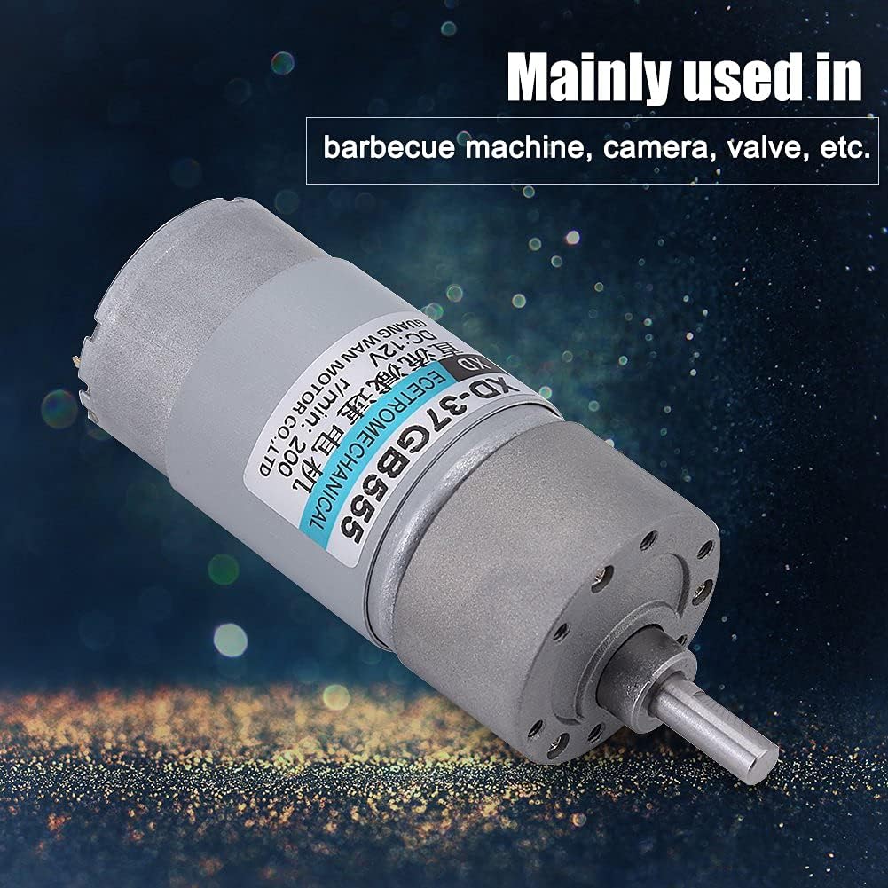 DC 15W Drehmoment-Bürsten-Motor, Elektrischer Getriebemotor CW/CCW, 12V 24V Bewegungssteuerpult Slow