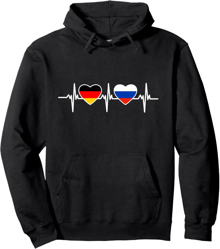Deutschland und Russland Flagge - Russen Pullover Hoodie