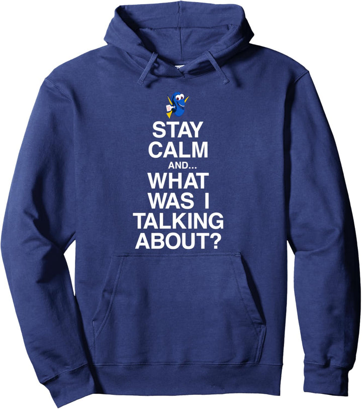 Disney Pixar Finding Dory Stay Calm Text Pullover Hoodie
