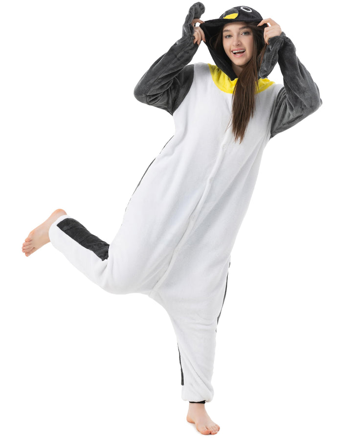 Katara 1744 (30+ Designs) Pinguin-Kostüm, Unisex Onesie/ Pyjama-Qualität für Erwachsene & Teenager P