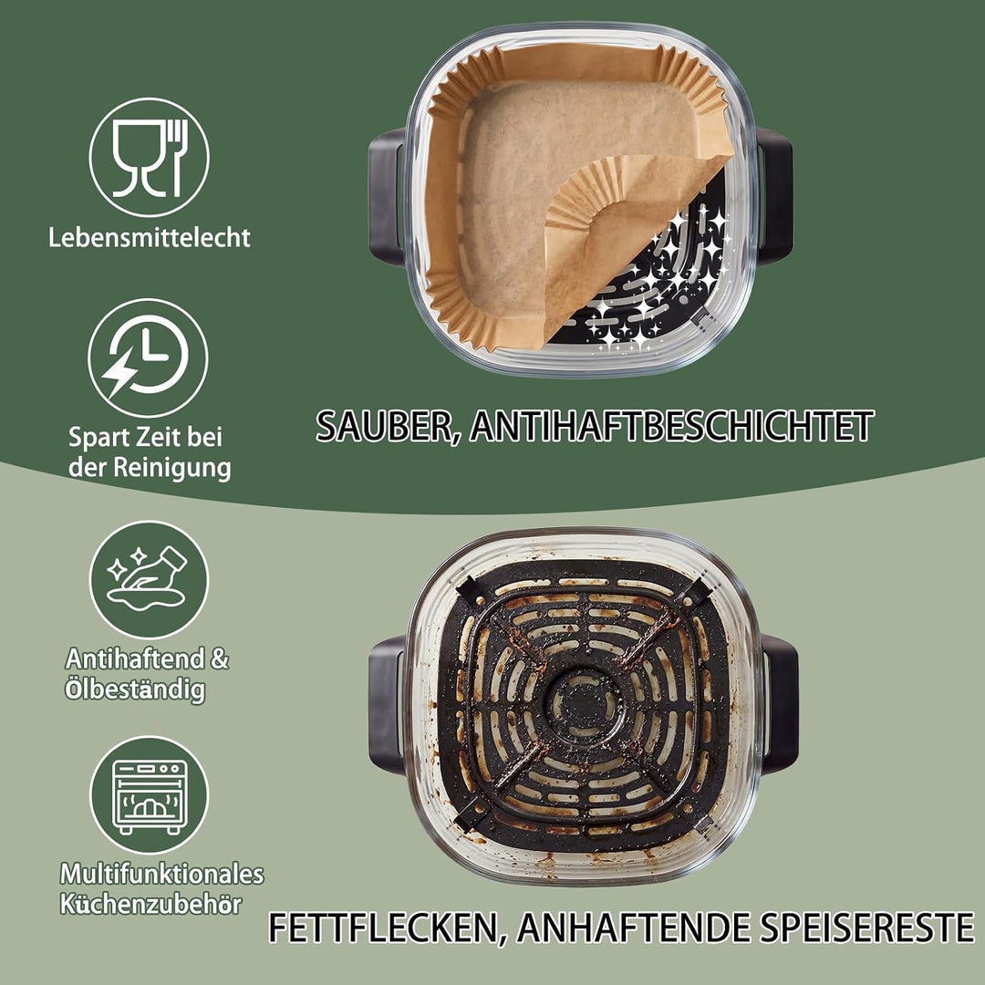 Airfryer Zubehör Set für Ninja CRISPi PRO XL Glas Heissluftfritteuse AS090EU