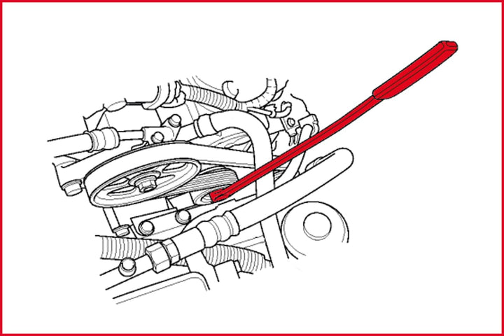 KS Tools 150.1226 Renault Keilriemen-Schlüssel TX T45
