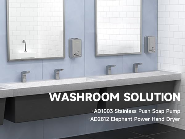 anydry 2065 Doppelseitiger Händetrockner HEPA Filter Effizient ABS Weiss
