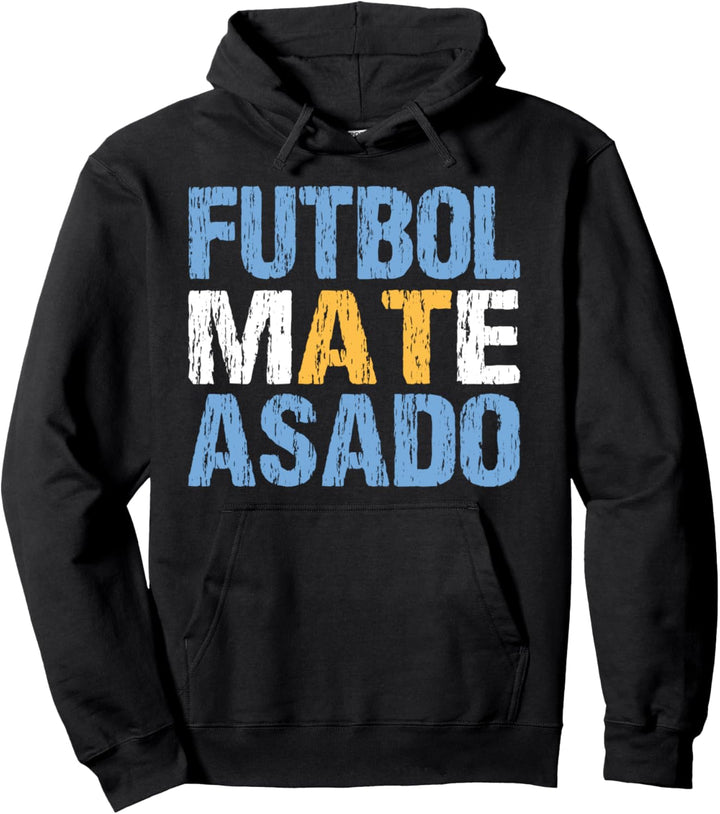 Futbol Mate Asado Funny Argentinian Pride Argentina Pullover Hoodie