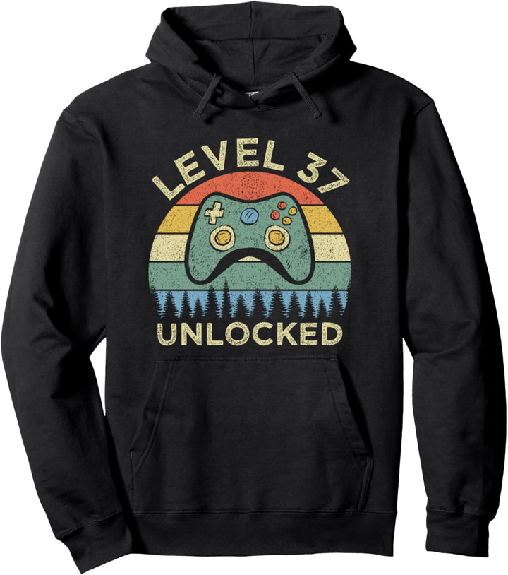 37. Geburtstag Level 37 Gamer 37 Jahre altes Geschenk Pullover Hoodie