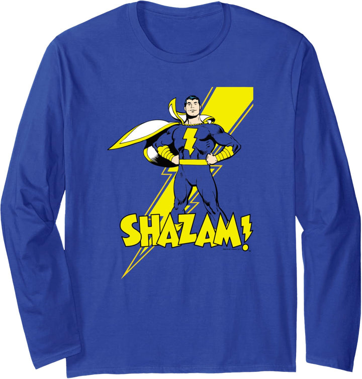 Justice League Shazam! Lightning Bolt Langarmshirt