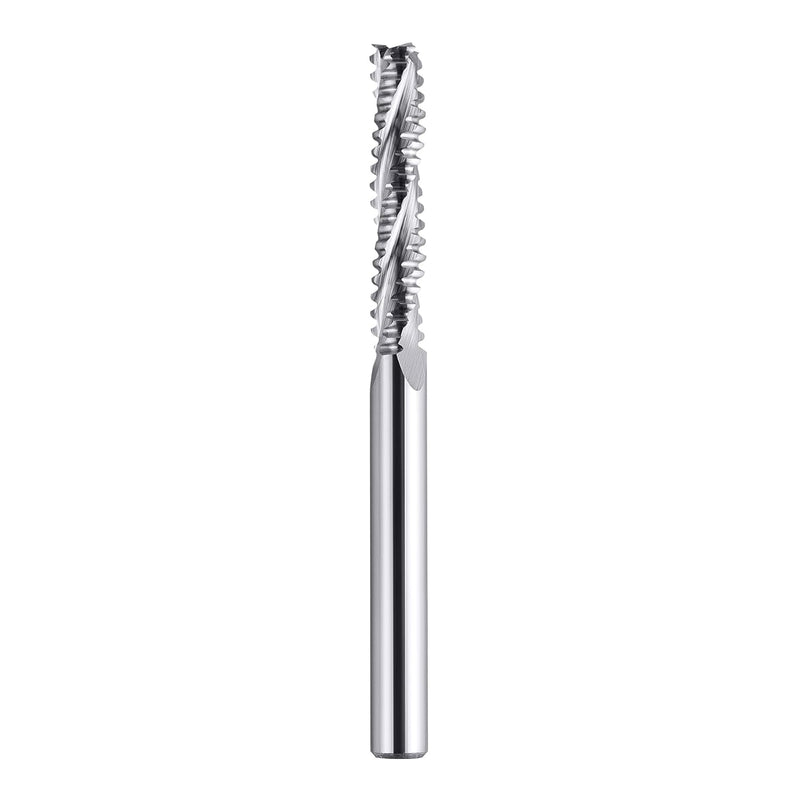 SpeTool Schruppfräser 6 mm Schaftdurchmesser Vollhartmetall Fräser 3 Flöten CNC-Maschinenfräser