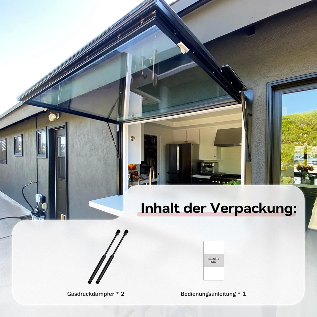 Vepagoo 700MM 300N 30KG Universal Gasdruckfeder Gasdruckdämpfer Schwerlast Gasdämpfer für Boot Bett