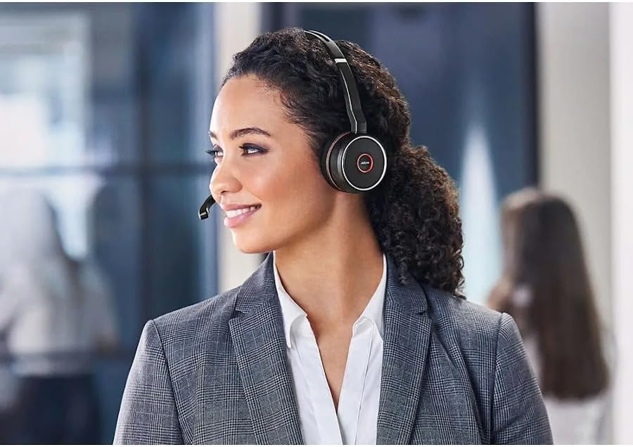 Jabra Evolve 75 SE Schnurloses Stereo-Headset - Bluetooth-Headset mit Mikrofon mit aktiver Geräuschu