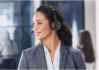 Jabra Evolve 75 SE Schnurloses Stereo-Headset - Bluetooth-Headset mit Mikrofon mit aktiver Geräuschu