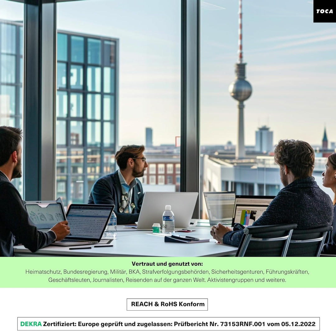 TOCA No Signal Sleeve - RFID-Blocker & Anti-Tracking Faraday-Tasche, Datenschutz Handy-Hülle, EMF Ab