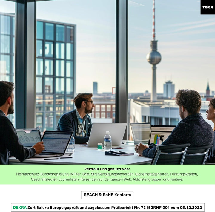 TOCA No Signal Sleeve - RFID-Blocker & Anti-Tracking Faraday-Tasche, Datenschutz Handy-Hülle, EMF Ab