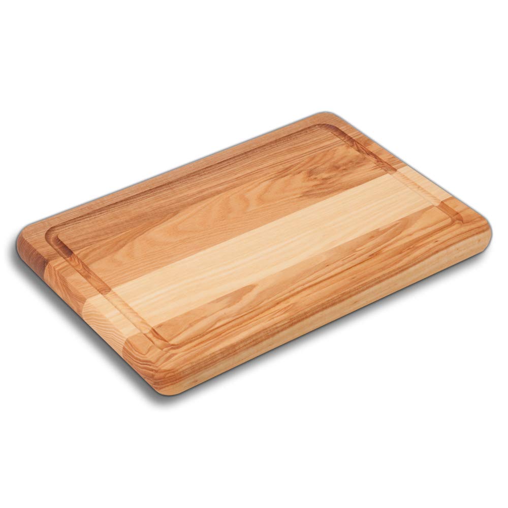 HOFMEISTER® Rundes rechteckiges Schneidebrett aus Eiche (30 cm/mit Saftrille) Eckig | 30 Cm 1, Eckig