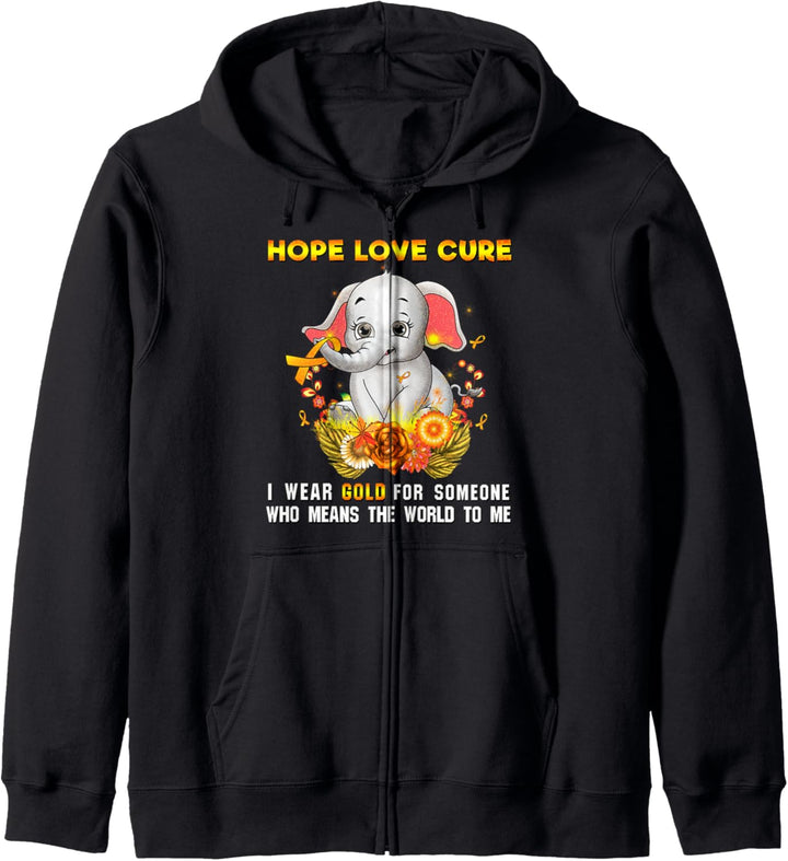 Childhood Cancer Awareness Fighter Warrior Chemotherapy Gift Kapuzenjacke
