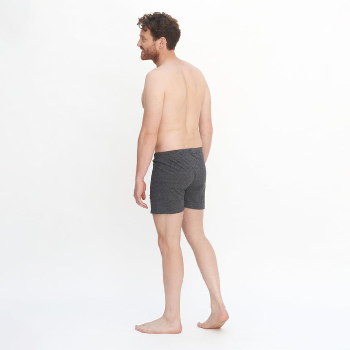 Living Crafts Boxer-Shorts, 2er-Pack 7, Stone Grey/Anthra Melange