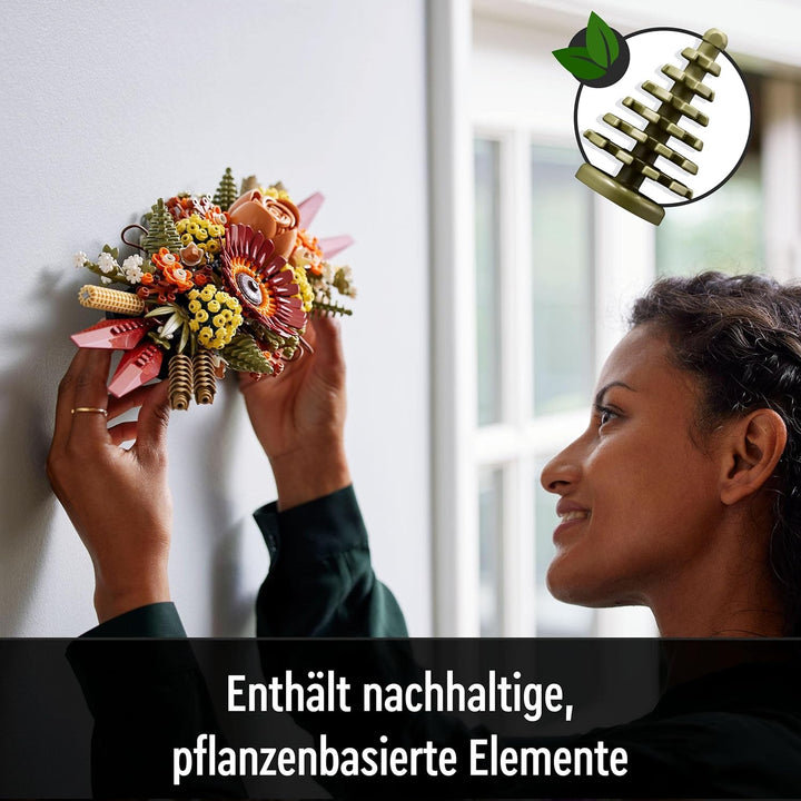 Lego 10314 Icons Trockenblumengesteck Set, Botanical Collection zum Basteln für Erwachsene, künstlic