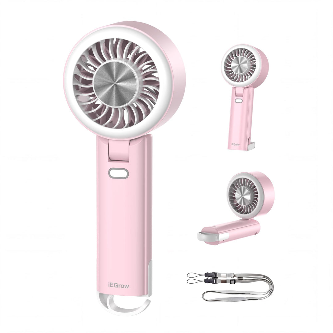 Handventilator Tragbarer Mini Ventilatoren USB Wiederaufladbarer [2-9 Betriebsstunden] 3 Geschwindig