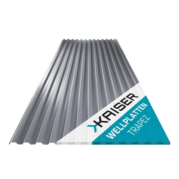 KAISER plastic® Wellplatten Grau | Wellplatten Dach, Welldach Kunststoff | Dachplatten wetterfest |