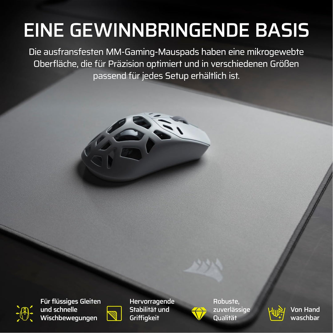 Corsair MM Ausfransfestes Stoff-Gaming-Mauspad – XXXL (1220 x 590mm), Oberfläche aus Mikrogewebtem S