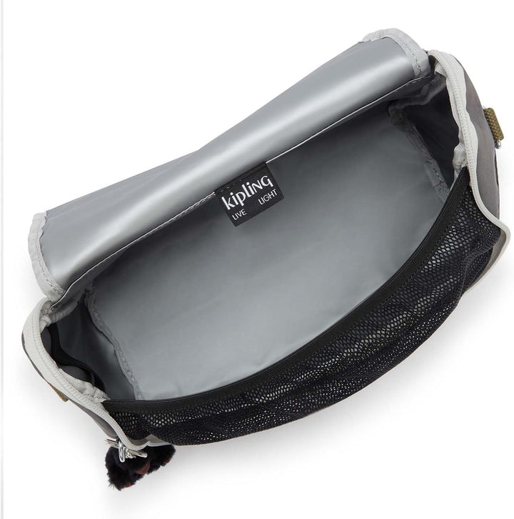 Kipling New KICHIROU Large Lunchbox, Pouches, Cases, Back to Grey (Grey), Back To Grey
