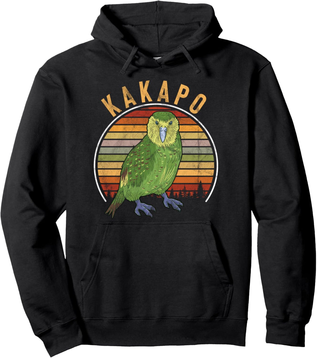 Vintage Kakapo Retro Papagei Vogel Pullover Hoodie