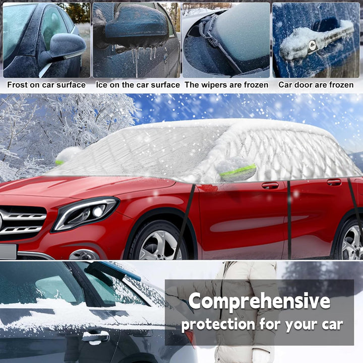 Halbgarage für Mercedes-Benz GLA 2014-2023, Halbe Autoabdeckung Winter Sommer, Abdeckplane Auto Schu