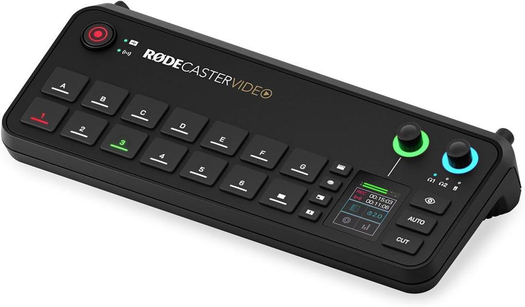 Rode Rodecaster Video Konsole für Audio- und Videoproduktion mit Podmic USB und PSA-1+