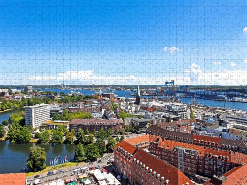 CALVENDO Puzzle Malerische Kieler Förde 1000 Teile Lege-Grösse 64 x 48 cm Foto-Puzzle Bild von www.F