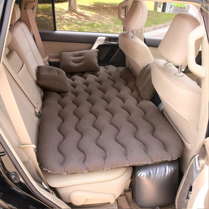 Auto Luftmatratze 128x70cm Aufblasbare Matratze für Rücksitz & Kofferraum, Tragbares Auto Reisebett
