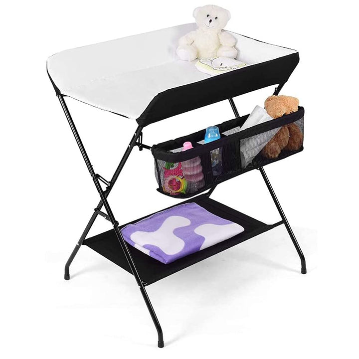 Kedia Baby Wickeltisch, Multifunktions-Wickelkommode, Babypflegetisch, Mobiler Wickeltisch mit Ablag