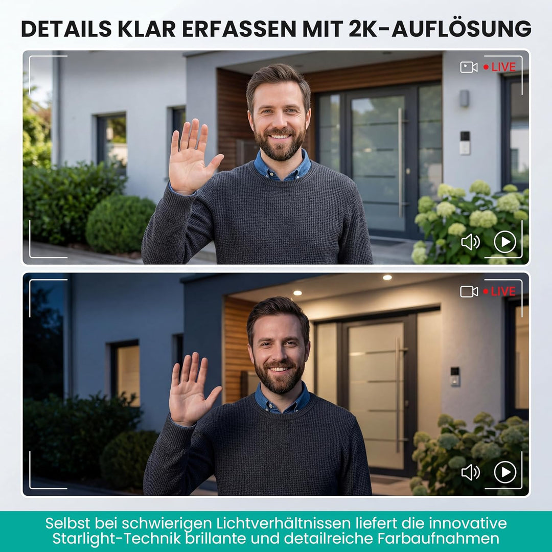 MATHFEL 2 Draht Bus Technik 4 Familienhaus Video Türsprechanlage Gegensprechanlage Fischaugenkamera
