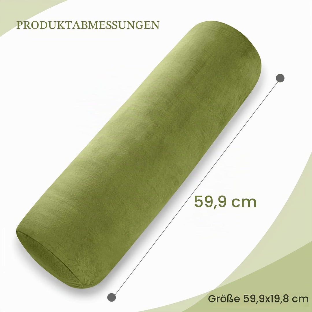 Body Pillow for Adults, Full Body Pilllow for Sleeping, Long Round Cervical Pillow, Bolster Side Sle