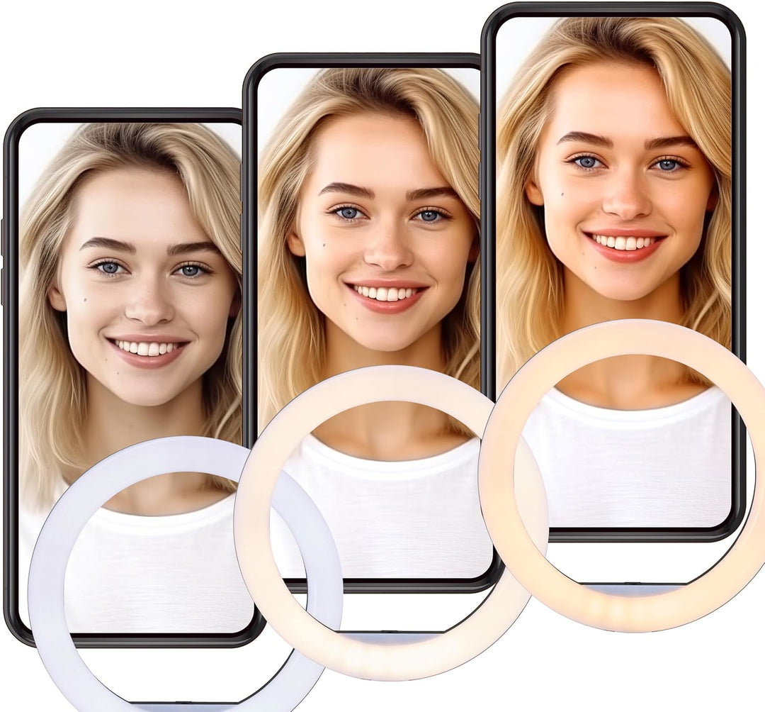 Relaxdays LED Ringlicht mit Stativ, 10" Ringleuchte dimmbar, Make-up, Fotografie & Videos, Lichtring