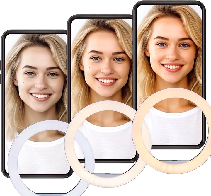 Relaxdays LED Ringlicht mit Stativ, 10" Ringleuchte dimmbar, Make-up, Fotografie & Videos, Lichtring