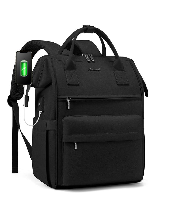 LOVEVOOK Schulrucksack Teenager Mädchen, 15,6 Zoll Laptop Schultasche Arbeitstasche Herren Damen, Wa