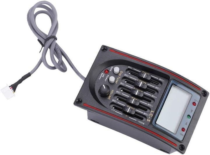 Gitarren Pickup, hochwertiger 5-Band Vorverstärker, Piezo Tonabnehmer für Akustikgitarren, präzise F