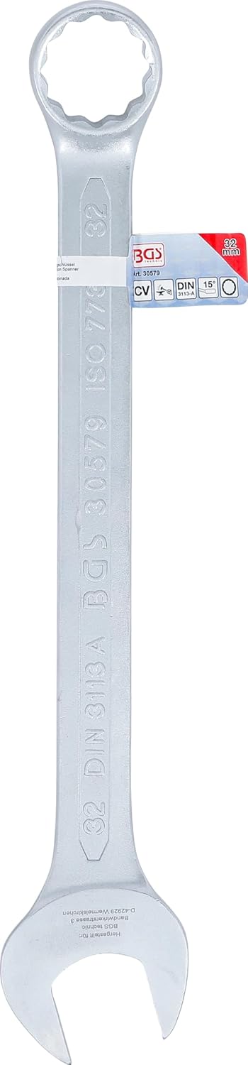 BGS 30579 | Maul-Ringschlüssel | SW 32 mm | Gabelringschlüssel Schlüsselweite: 32 mm, Schlüsselweite