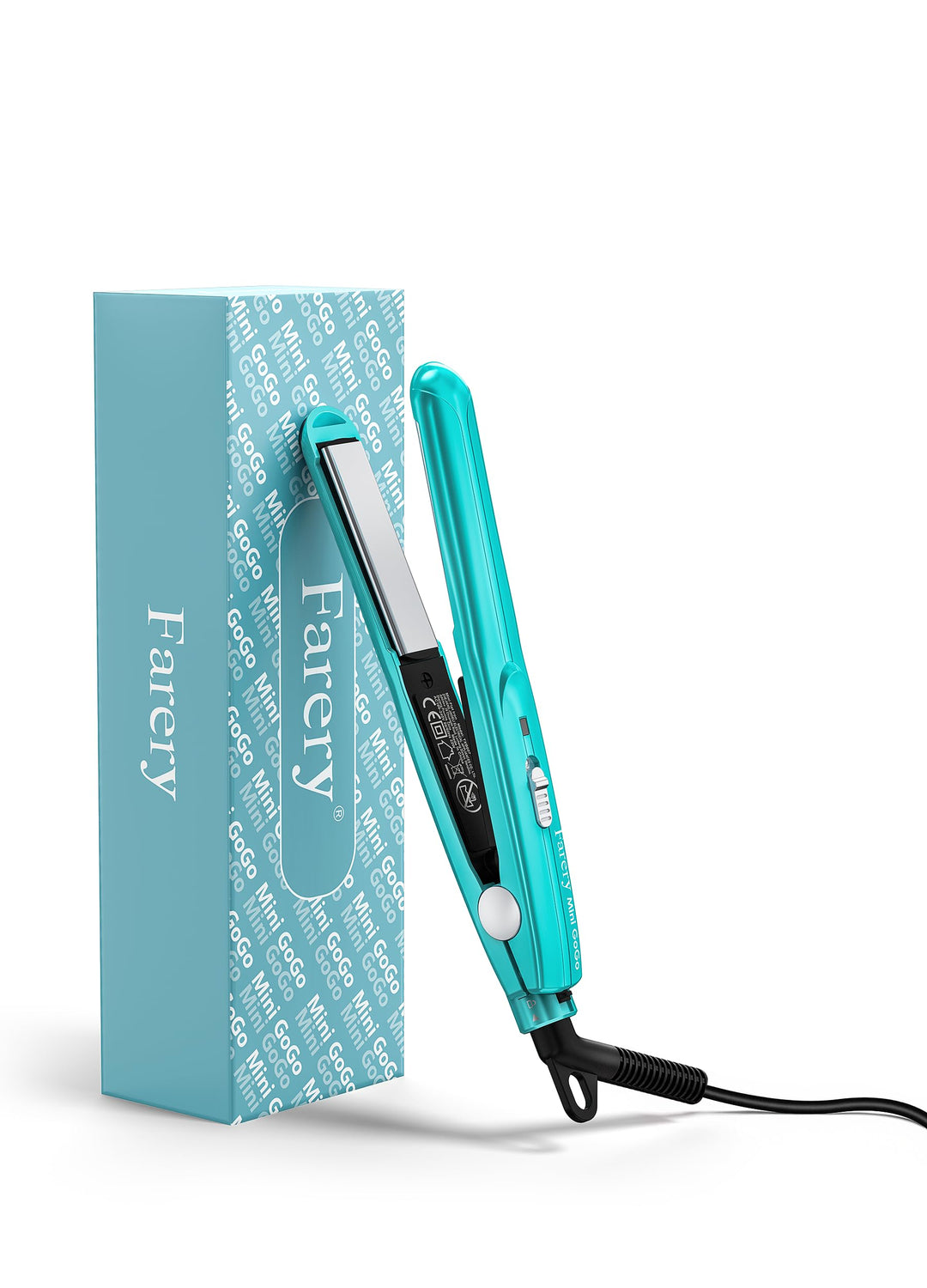 Farery Mini-Haarglätter, Keramik-Mini-Glätteisen für kurzes Haar/Locken, Pony, leicht und tragbar, k