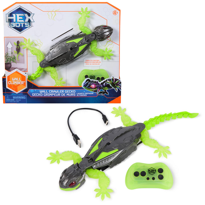 Hex Bots - Wall Crawler Gecko, ferngesteuerter Gecko, der an Wänden und Decken entlang krabbelt, mit