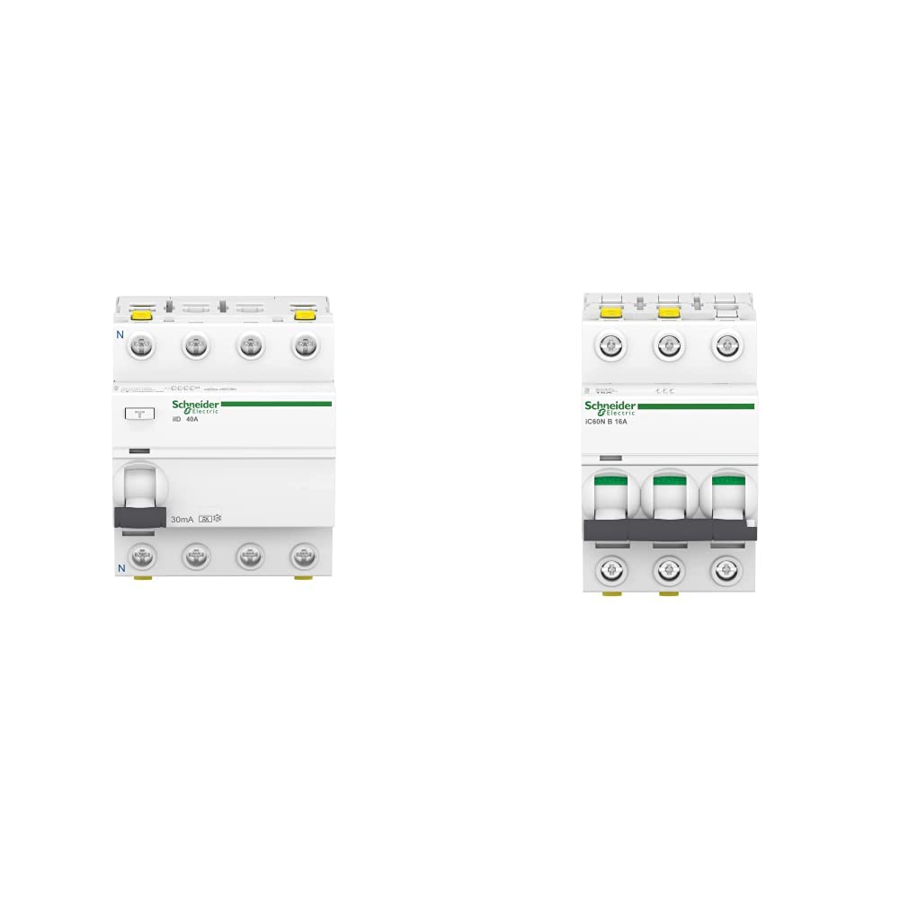 Schneider Electric Fehlerstrom-Schutzschalter FI SCHALTER ACTI9 IID 4P 40A 30MA TYP A, A9Z21440 & Le