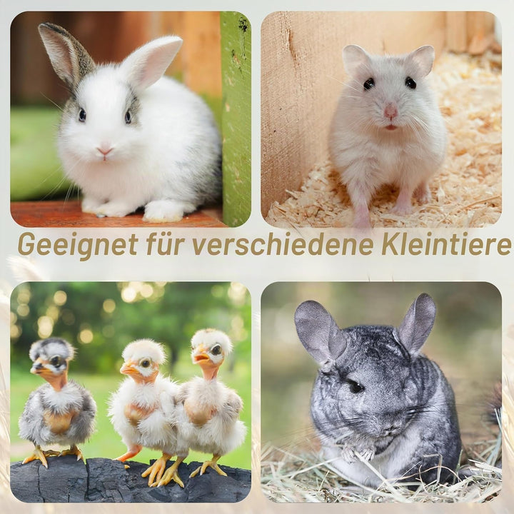 Kaninchen Matte Strohmatten, 8 Stück Kaninchen Bett Spielzeug Kühlmatte Natürlich Handgewebte Strohm
