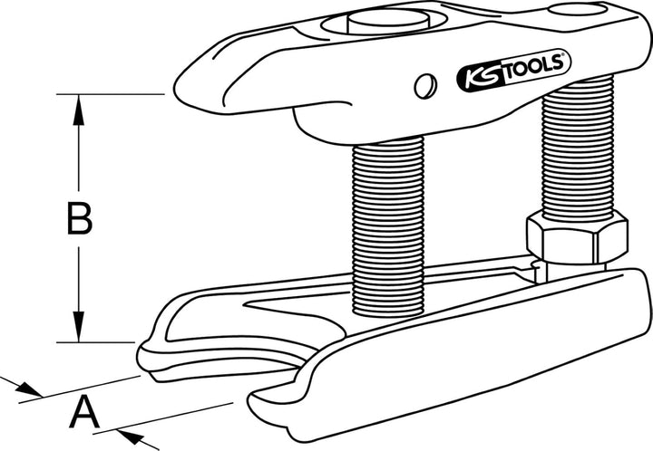 KS Tools 450.0071 Universal-Kugelgelenk-Abzieher, 45mm, 45mm