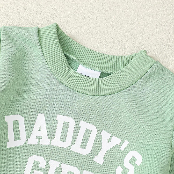 WYTbaby Baby Kleidung Mädchen Neugeborenes Outfits Langarm Pullover Sweatshirt Und Lange Hosen Daddy